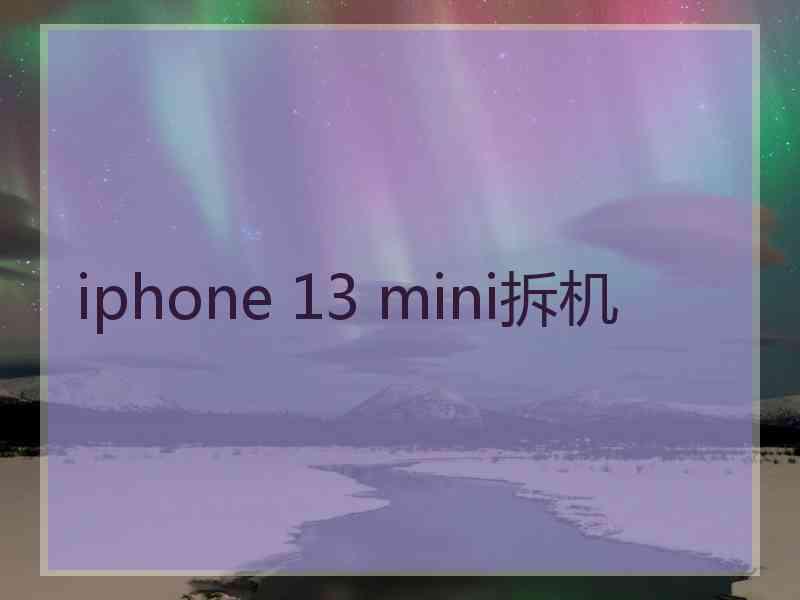 iphone 13 mini拆机