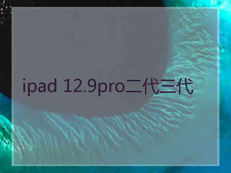 ipad 12.9pro二代三代