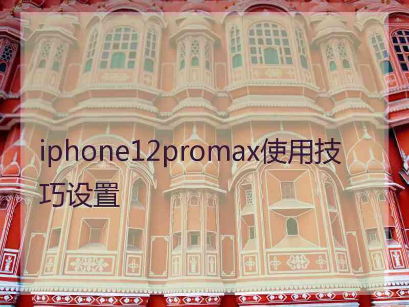 iphone12promax使用技巧设置