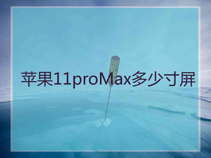 苹果11proMax多少寸屏