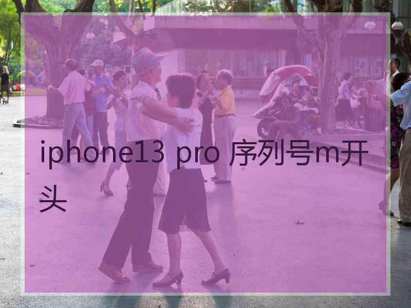 iphone13 pro 序列号m开头