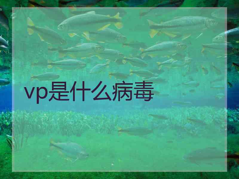 vp是什么病毒