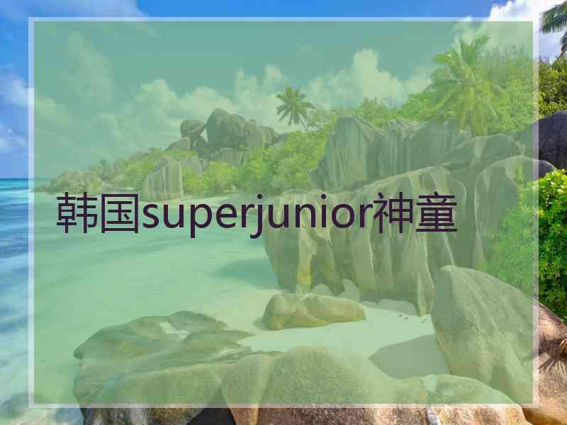 韩国superjunior神童