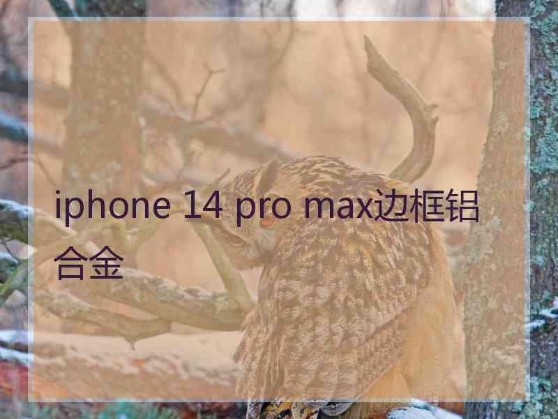 iphone 14 pro max边框铝合金