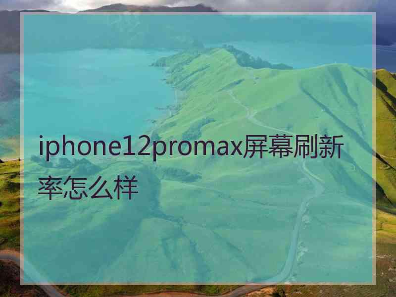 iphone12promax屏幕刷新率怎么样