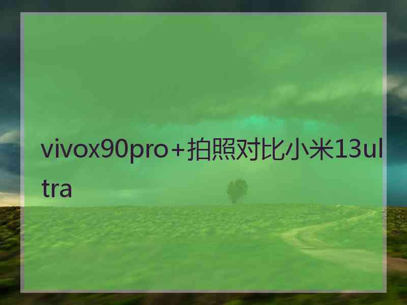 vivox90pro+拍照对比小米13ultra