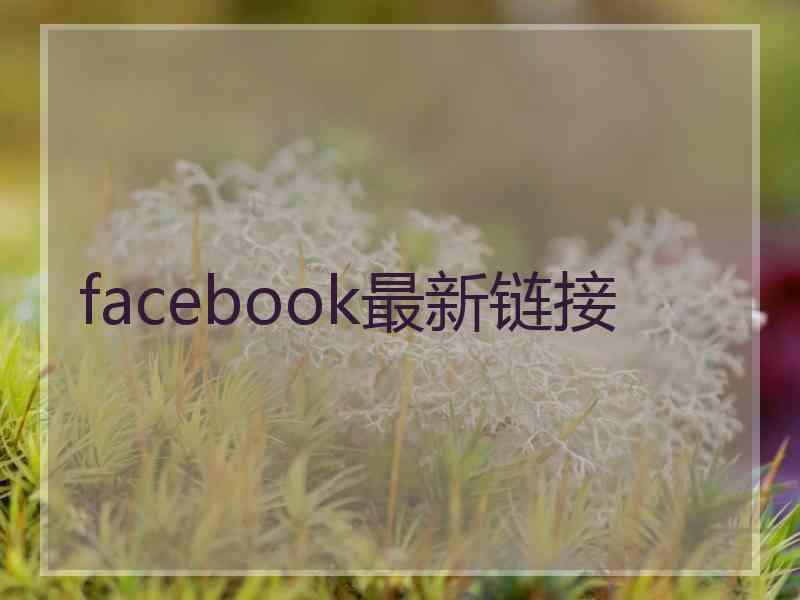 facebook最新链接