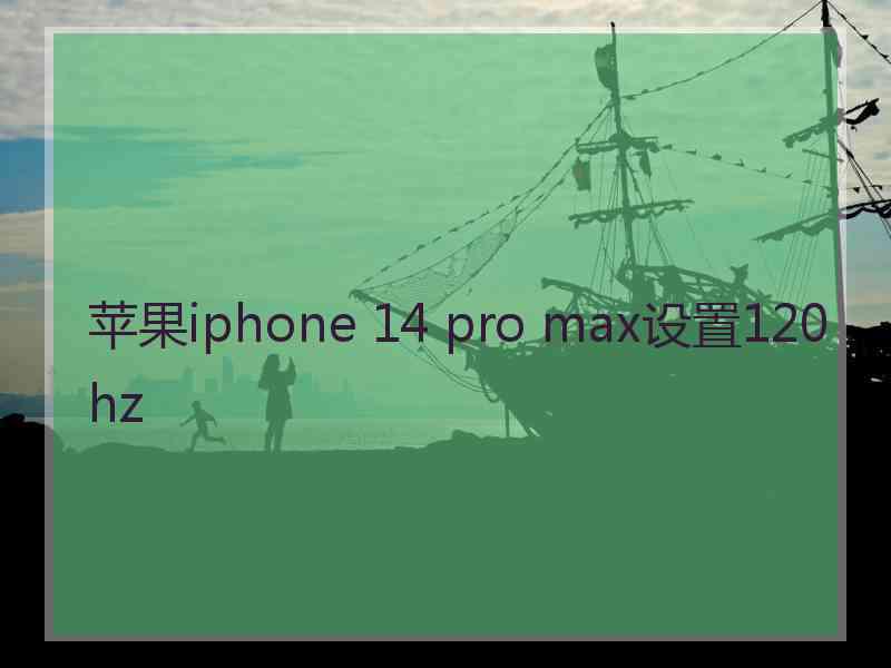 苹果iphone 14 pro max设置120hz