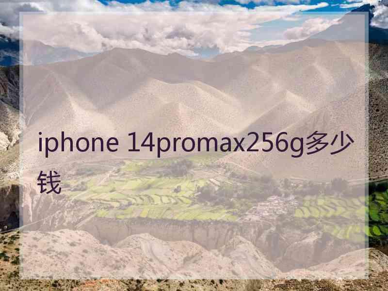 iphone 14promax256g多少钱