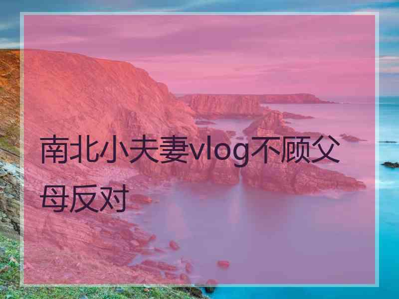 南北小夫妻vlog不顾父母反对