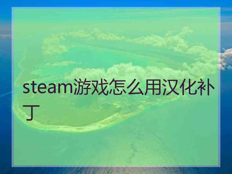 steam游戏怎么用汉化补丁