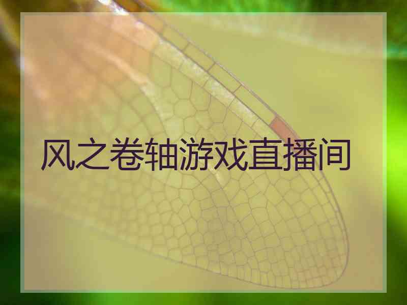 风之卷轴游戏直播间