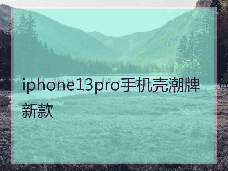 iphone13pro手机壳潮牌新款