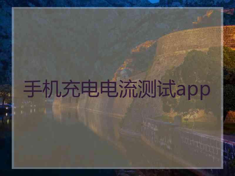 手机充电电流测试app