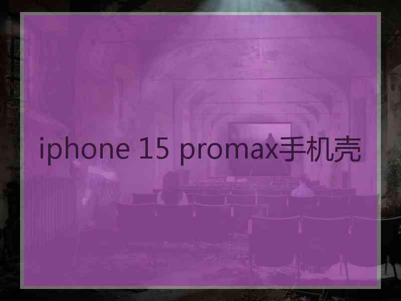 iphone 15 promax手机壳