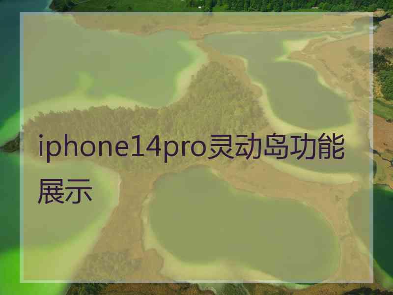 iphone14pro灵动岛功能展示