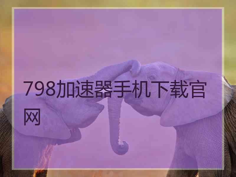 798加速器手机下载官网