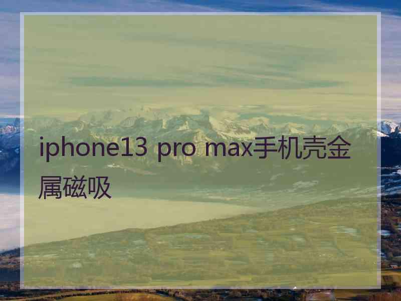 iphone13 pro max手机壳金属磁吸