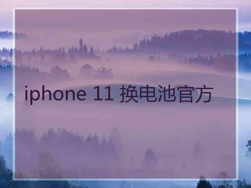 iphone 11 换电池官方