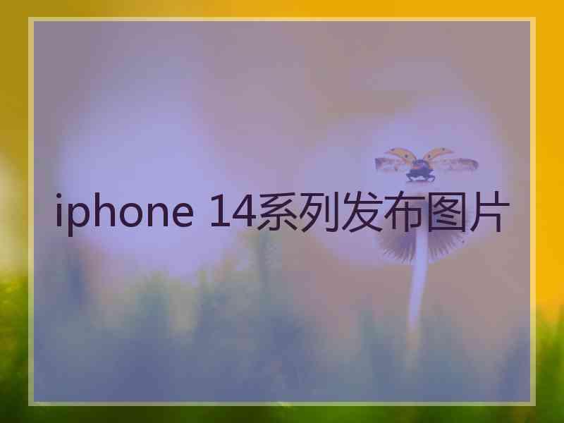 iphone 14系列发布图片