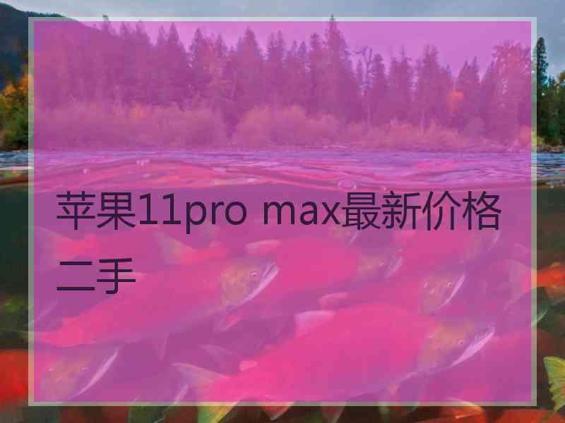 苹果11pro max最新价格二手