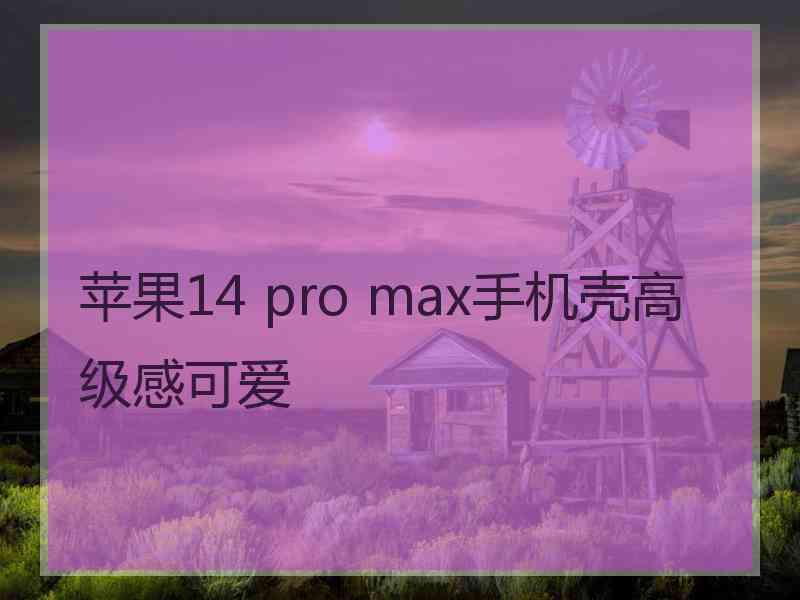 苹果14 pro max手机壳高级感可爱