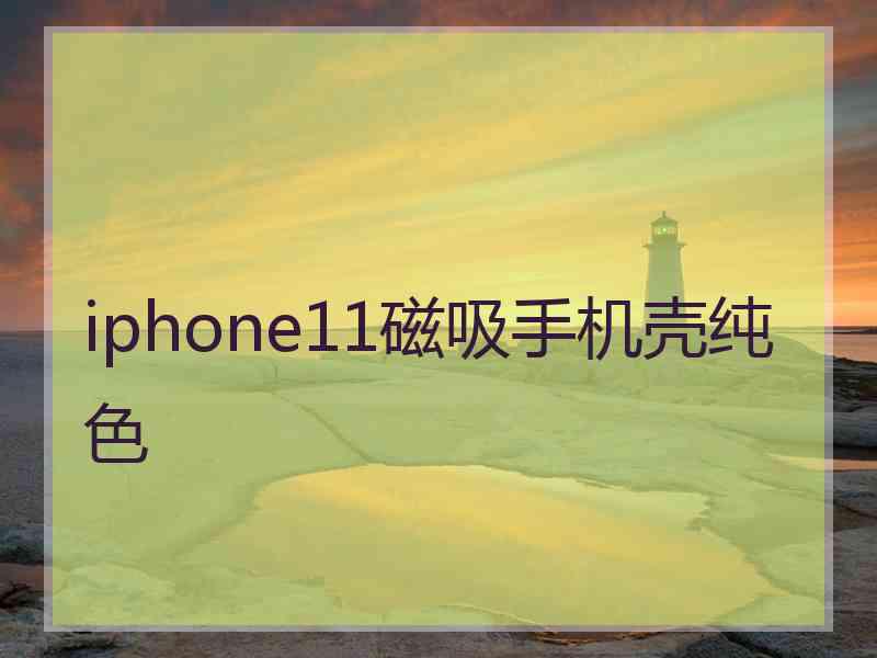 iphone11磁吸手机壳纯色