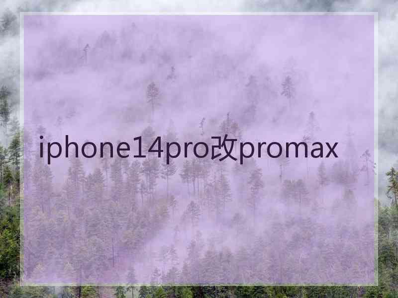 iphone14pro改promax