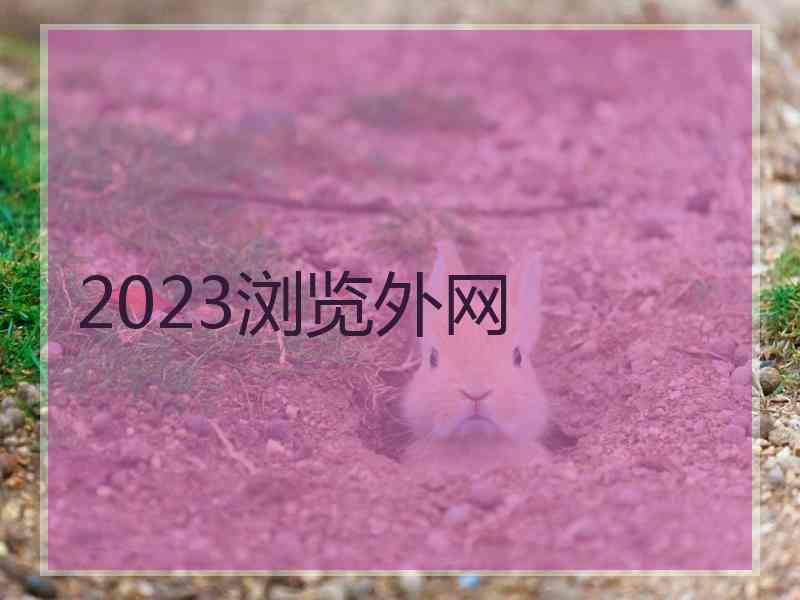 2023浏览外网