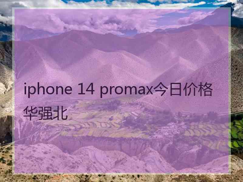 iphone 14 promax今日价格华强北