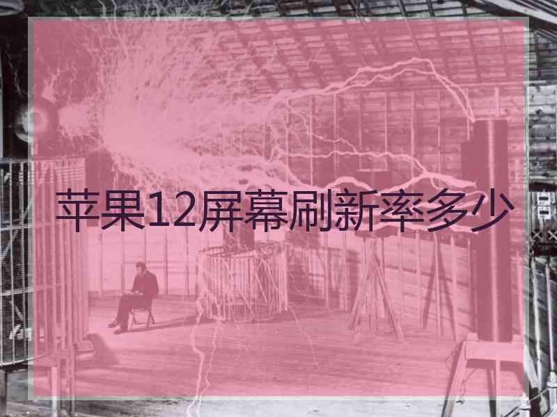 苹果12屏幕刷新率多少