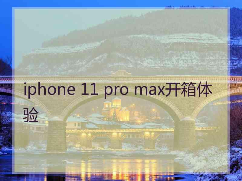 iphone 11 pro max开箱体验