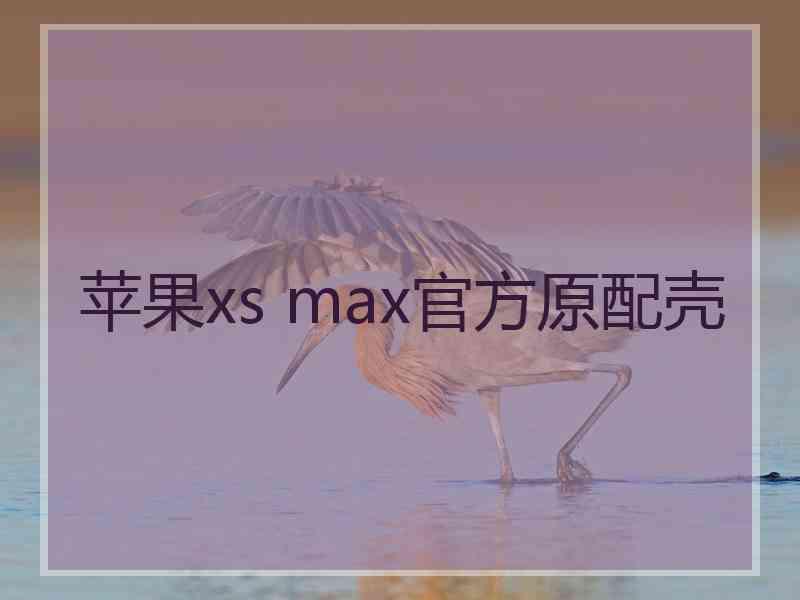 苹果xs max官方原配壳