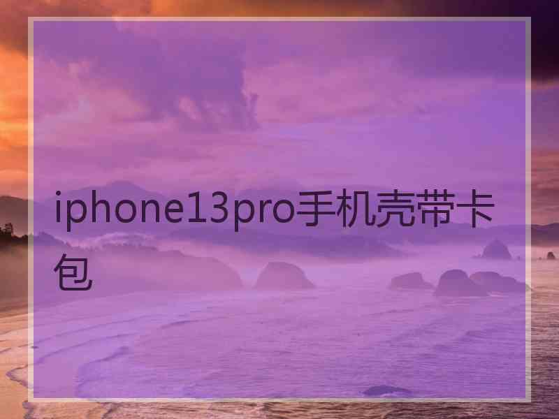 iphone13pro手机壳带卡包