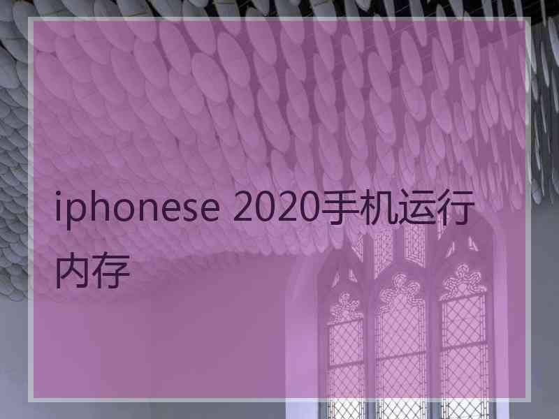 iphonese 2020手机运行内存