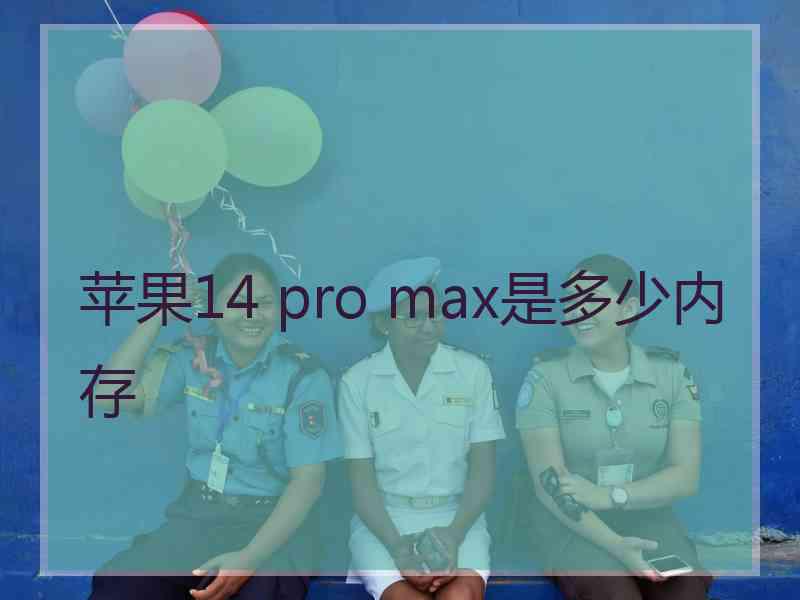 苹果14 pro max是多少内存