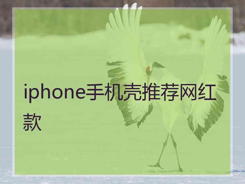 iphone手机壳推荐网红款