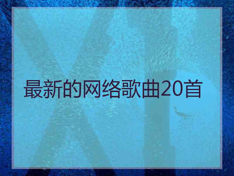 最新的网络歌曲20首