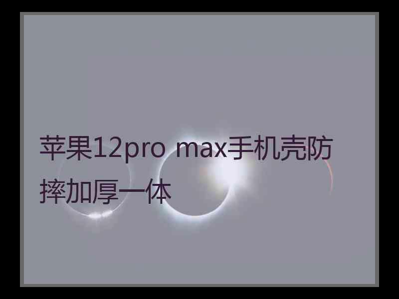 苹果12pro max手机壳防摔加厚一体