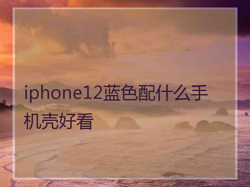 iphone12蓝色配什么手机壳好看