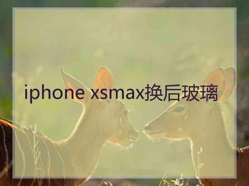 iphone xsmax换后玻璃