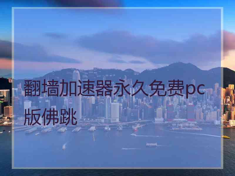 翻墙加速器永久免费pc版佛跳