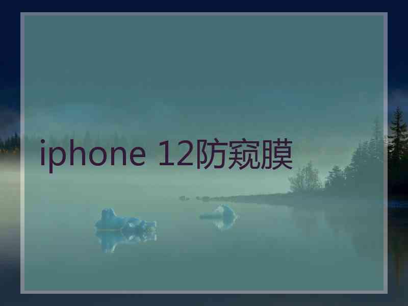 iphone 12防窥膜