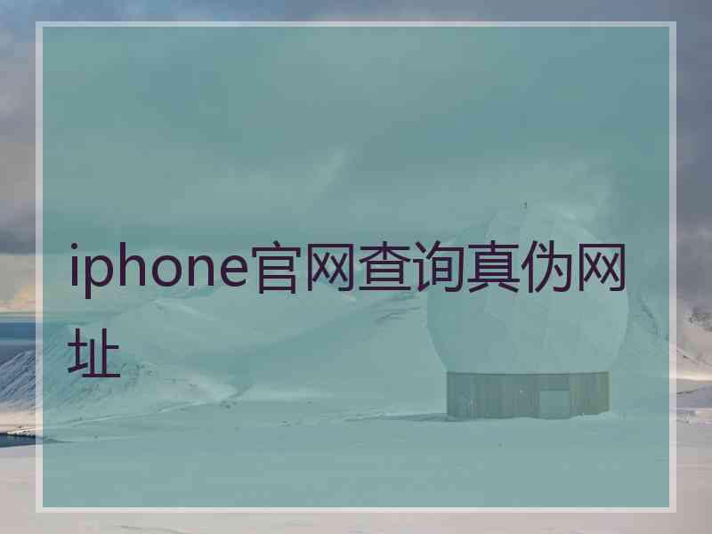 iphone官网查询真伪网址