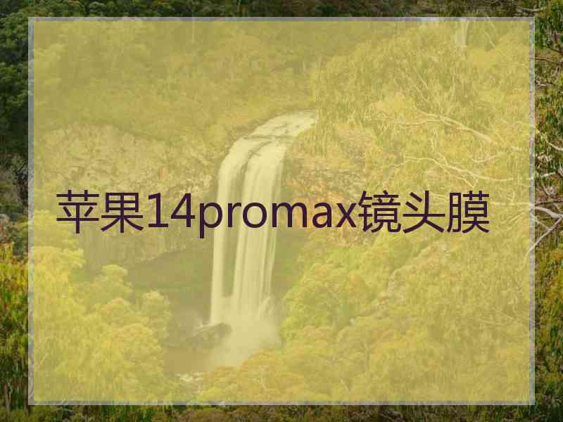 苹果14promax镜头膜