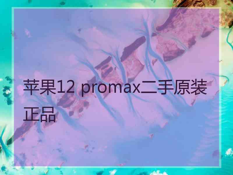 苹果12 promax二手原装正品