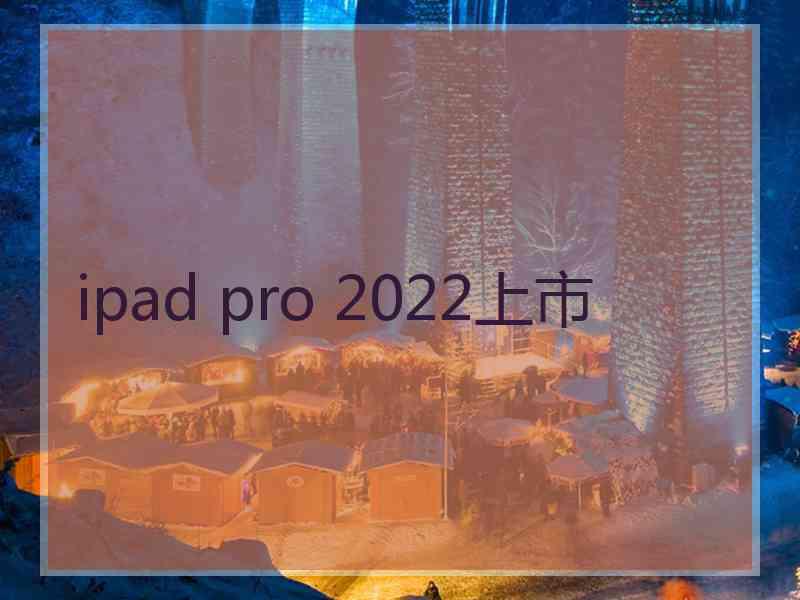 ipad pro 2022上市