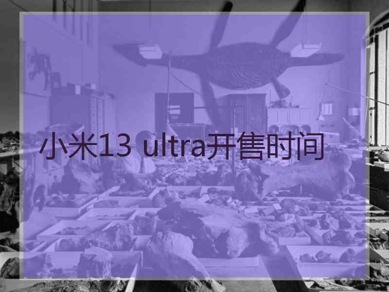 小米13 ultra开售时间