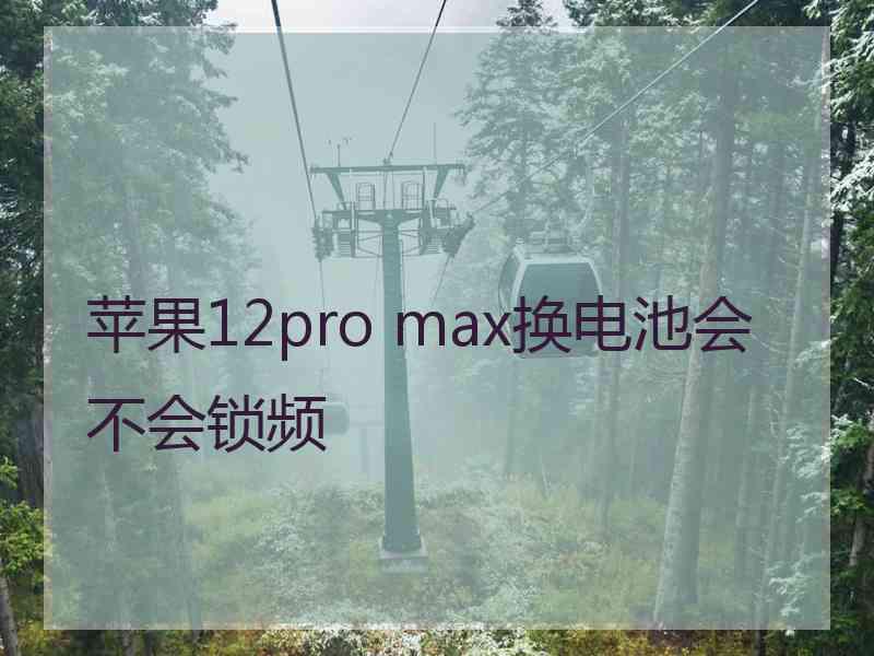 苹果12pro max换电池会不会锁频