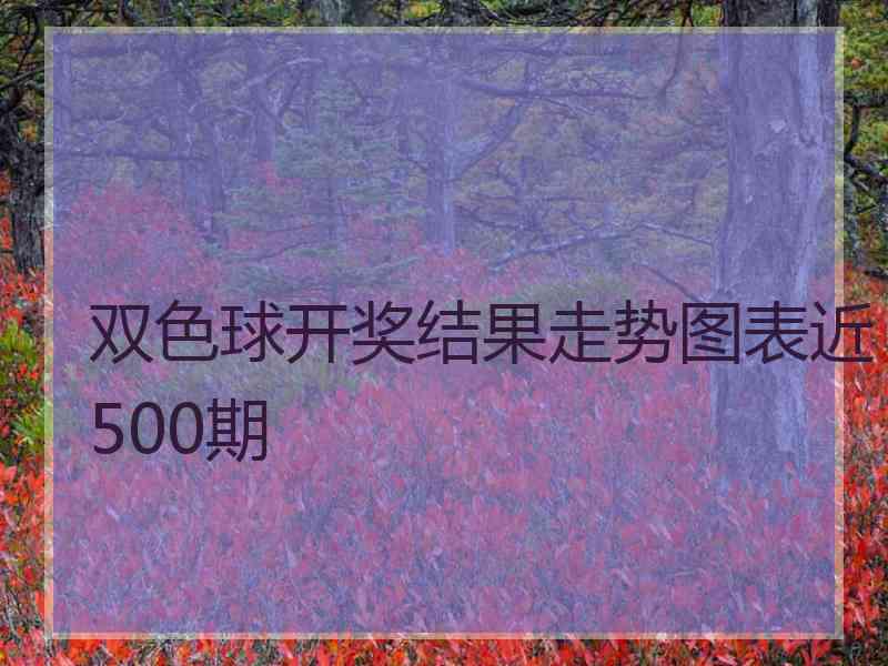 双色球开奖结果走势图表近500期